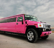 Pink Limos in Newton le Willows
